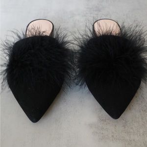 NEVER WORN Club Monaco Tasie Mule Flats